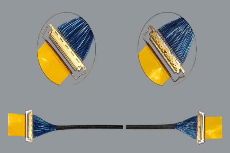I-PEX 82985-100B-01-D 20634-150T-02 40AWG 极细同轴线束替代品