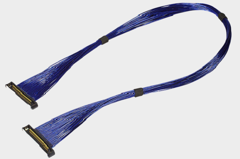 I-PEX 81464-100B-02-D 20373-R40T-06 40AWG 极细同轴线束替代品
